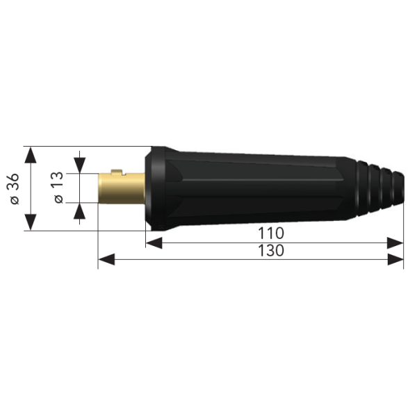 DINSE Kabelkupplung Kabelstecker Standard DIX SK 25